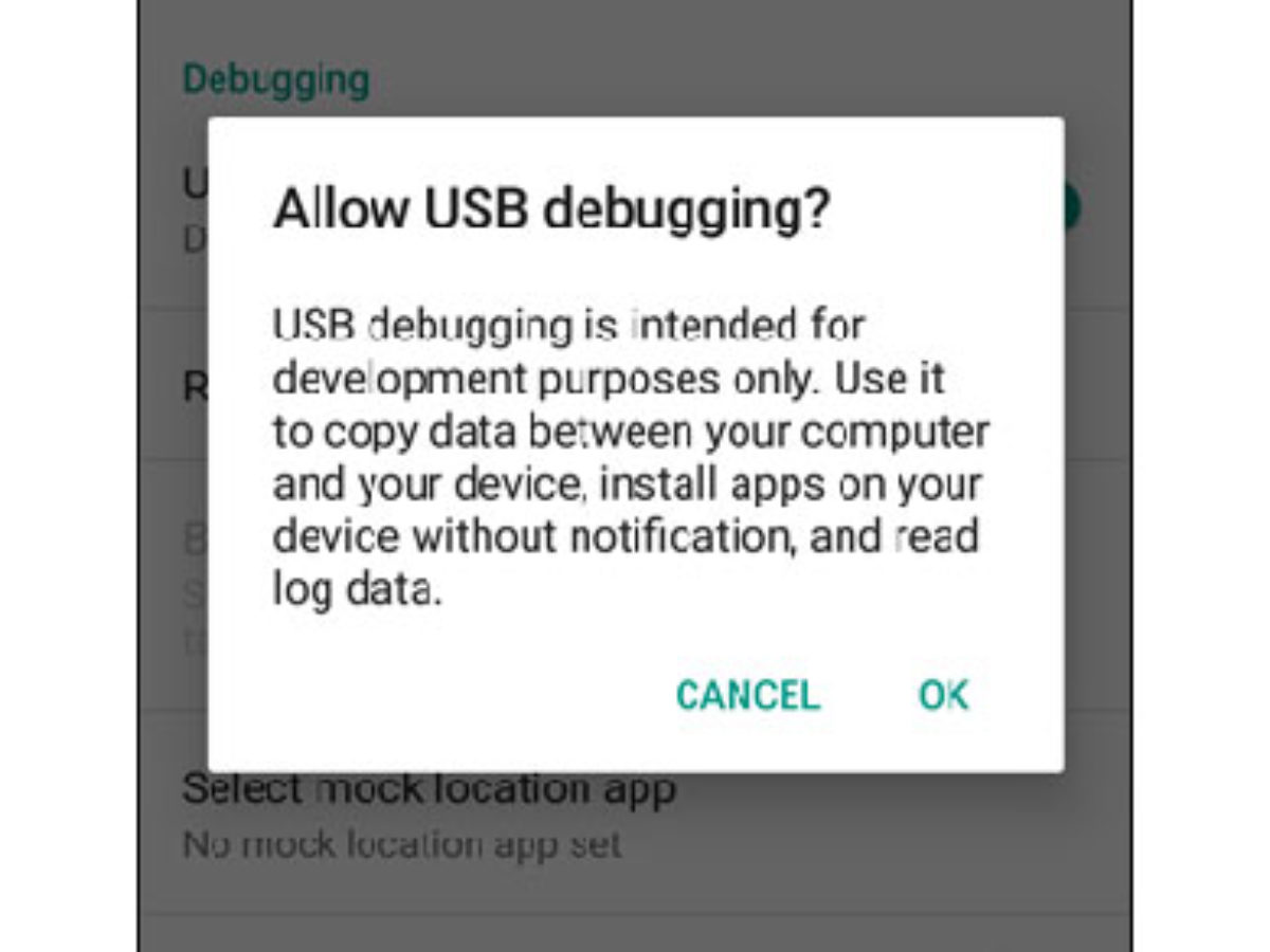 Enable USB debugging Samsung Galaxy combination file